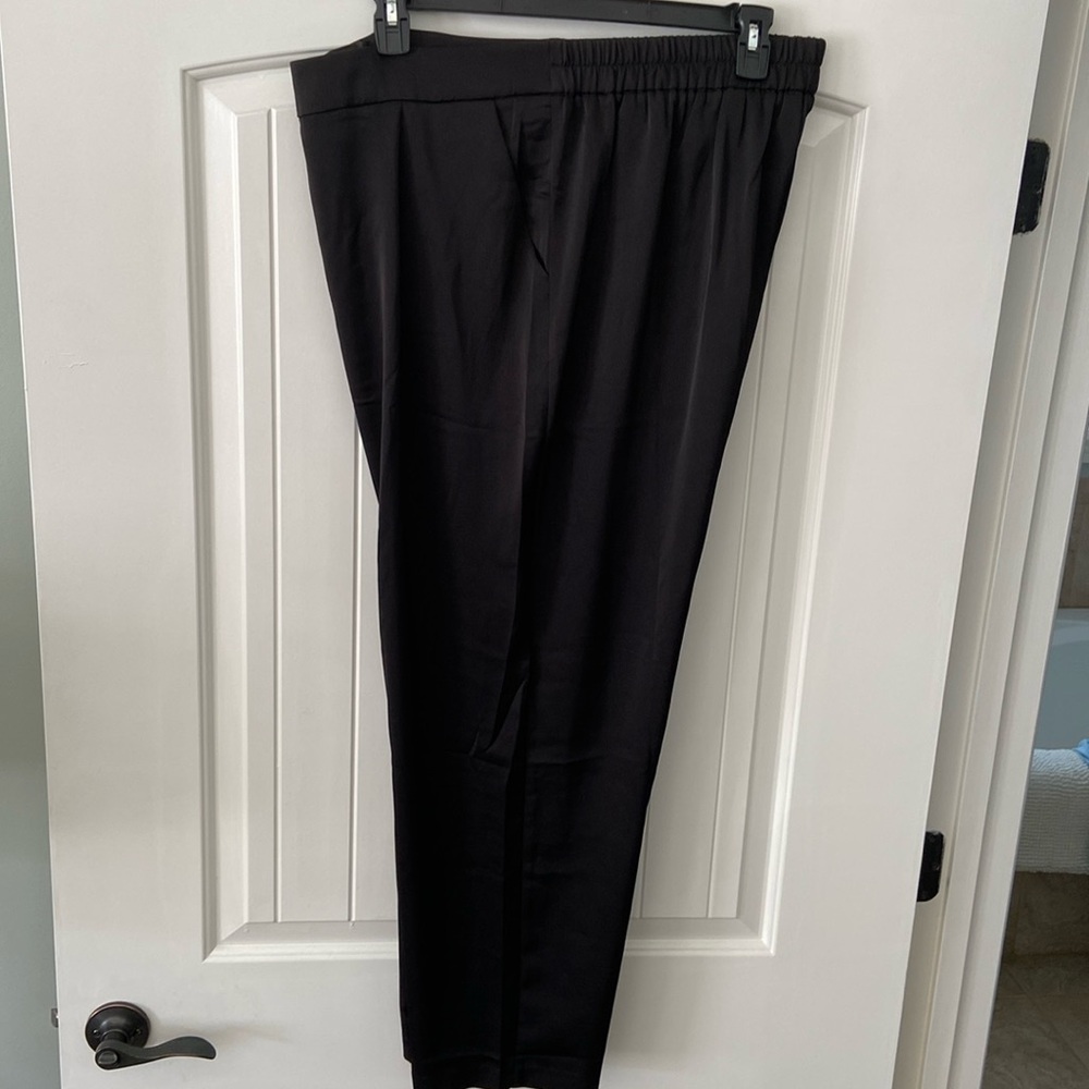 Black Satin Pants